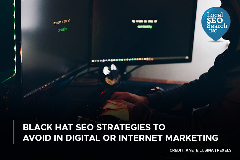 Black Hat SEO Strategies to Avoid in Digital or Internet Marketing
