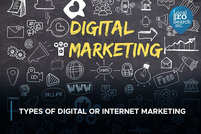 Types of Digital or Internet Marketing
