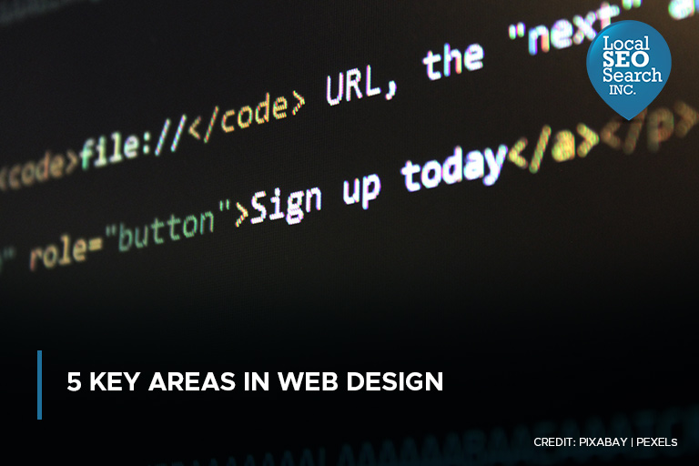 5 Key Areas in Web Design