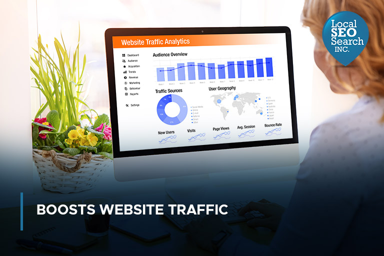 Boosts website traffic